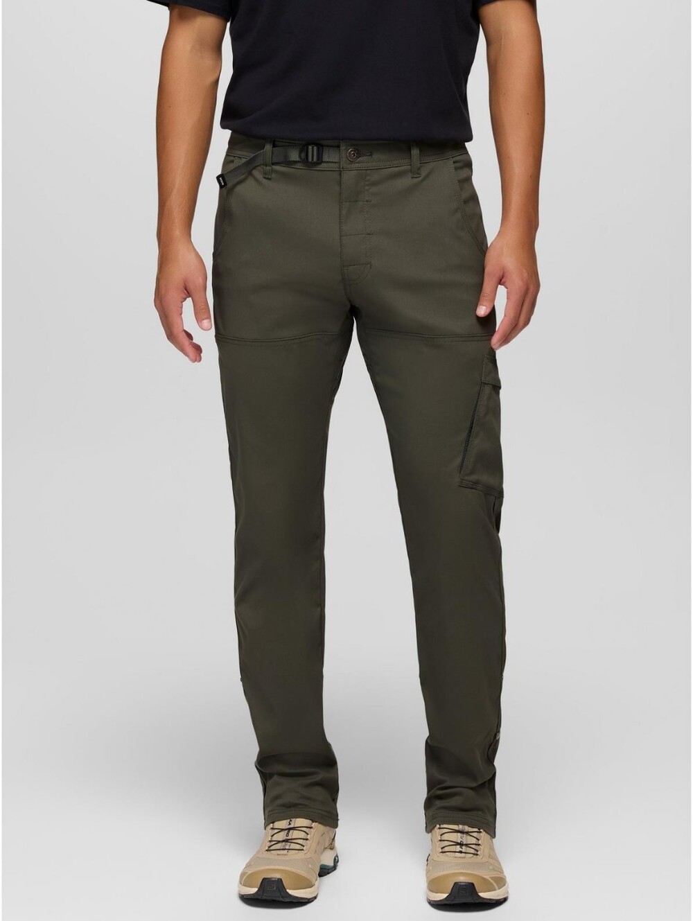 prAna Stretch Zion Pant II Mens 32x30 Relaxed Straight Hiking Pants Slate Green